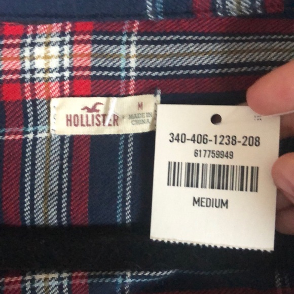 SOLD❗️BRAND NEW W/TAGS HOLLISTER FLANNEL - Picture 5 of 5